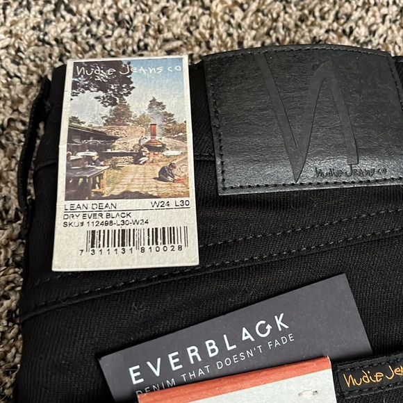 Nudie Jeans Lean Dean Dry Ever Black, NWT - Picture 6 of 6